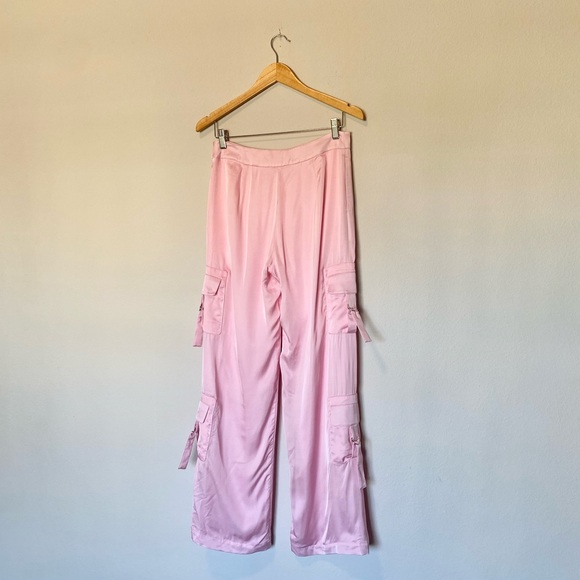 Lovers + Friends Kit Cargo Satin Pants in Light Pink - Picture 5 of 9